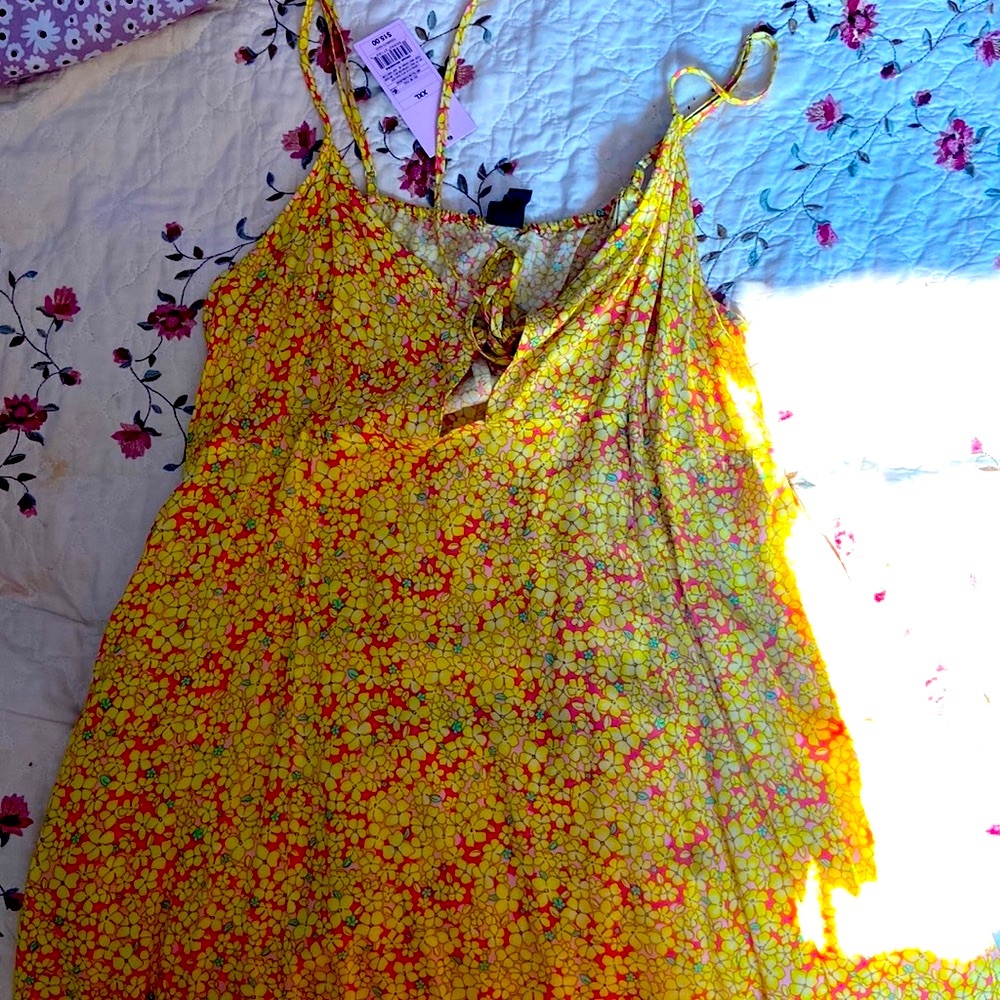 Wild fable short vibrant yellow summer dress